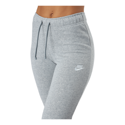 Sportswear Club Fleece Women's Mid-Rise Pants DK GREY HEATHER/WHITE