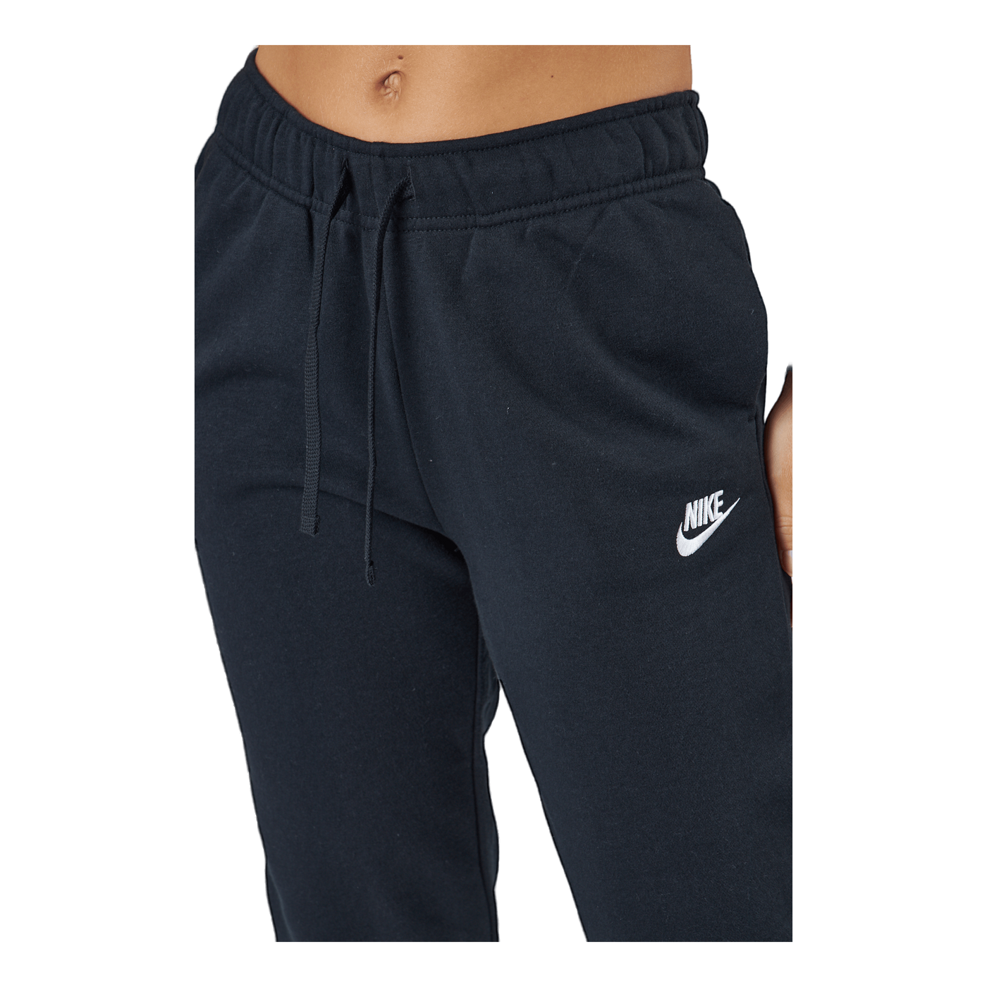 Sportswear Club Fleece Women's Mid-Rise Joggers BLACK/WHITE