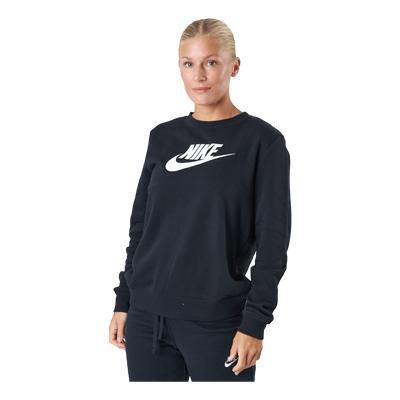 Sportswear Club Fleece Women's Crew BLACK/WHITE