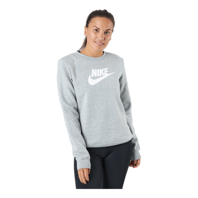 Sportswear Club Fleece Women's Crew DK GREY HEATHER/WHITE