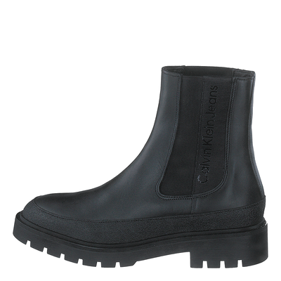 Combat Mid Chelsea Boot Rubber Black