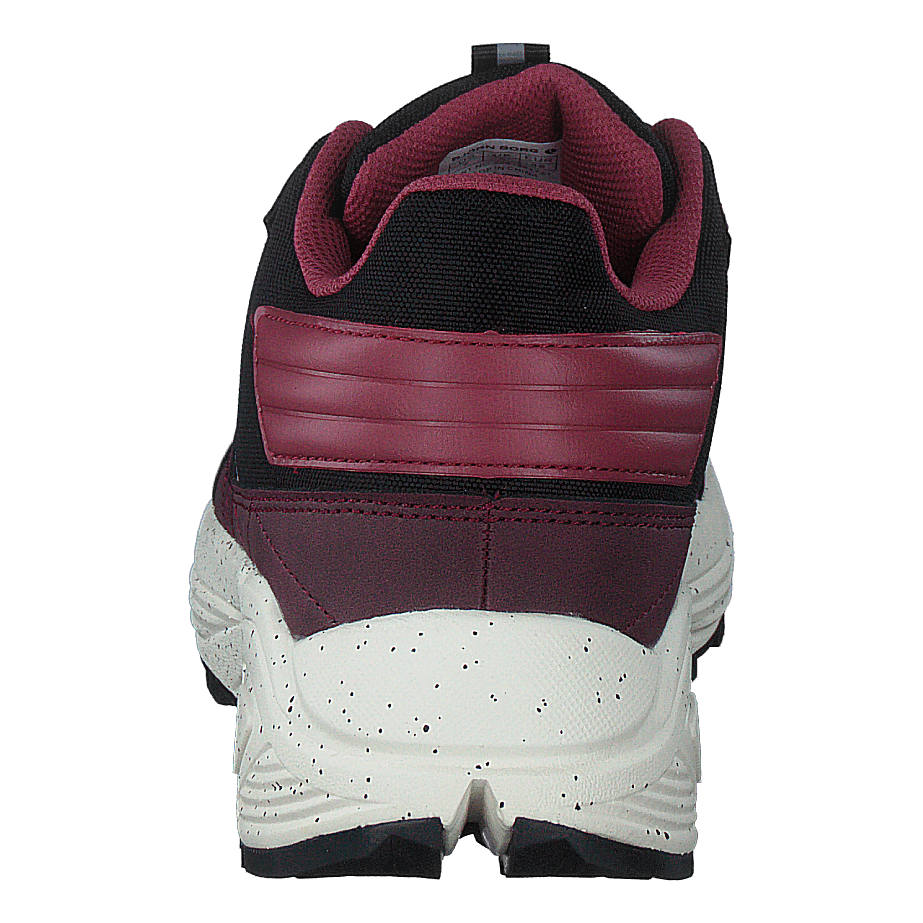 R1300 Mid Blk Spk W Burgundy-black