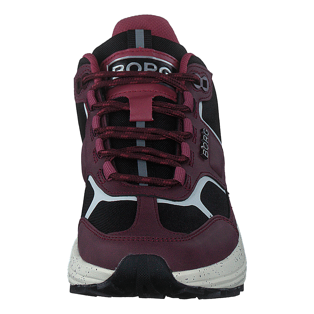 R1300 Mid Blk Spk W Burgundy-black