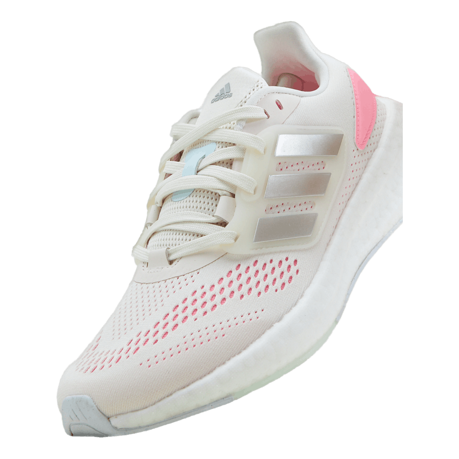 Pureboost 22 Shoes Cloud White / Silver Metallic / Beam Pink