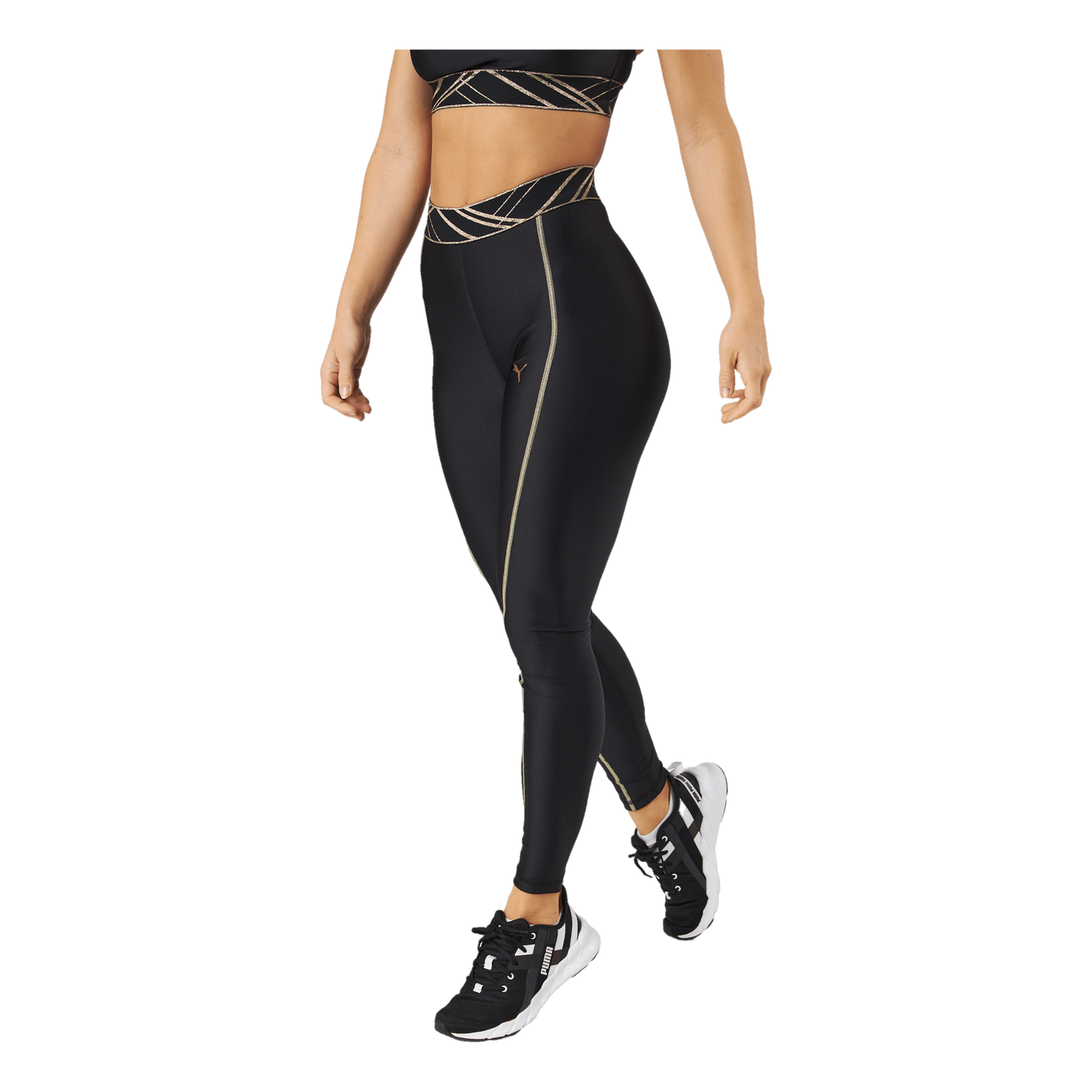 Deco Glam High Waist Full Tigh Puma Black-deco Glam