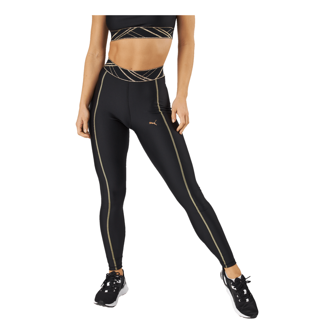 Deco Glam High Waist Full Tigh Puma Black-deco Glam