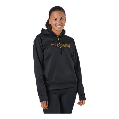 Puma Fit Tech Knit Po Hoodie Puma Black-metallic Gold