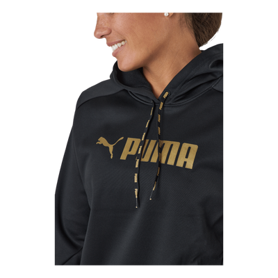 Puma Fit Tech Knit Po Hoodie Puma Black-metallic Gold