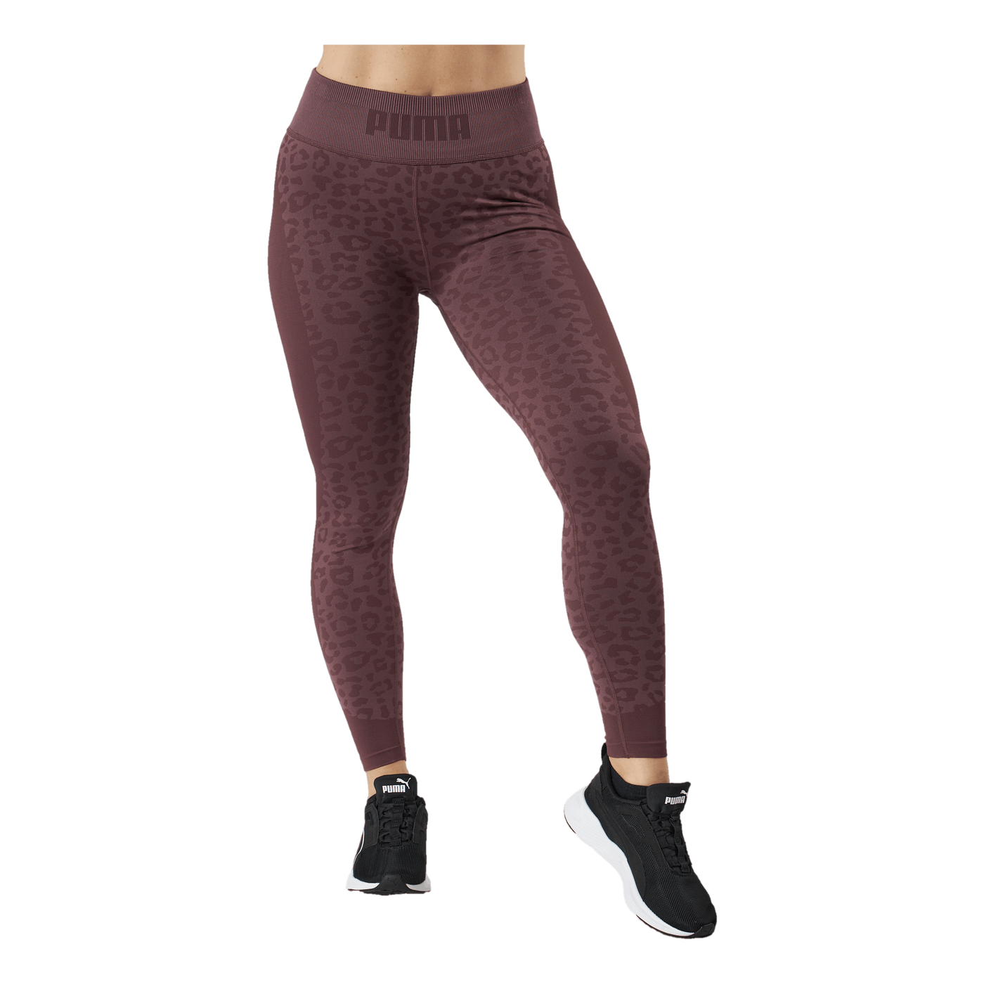 Formknit Seamless High Waist 7 Dusty Plum-leopard Print