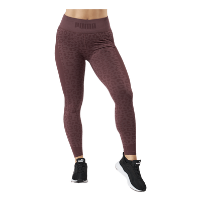 Formknit Seamless High Waist 7 Dusty Plum-leopard Print