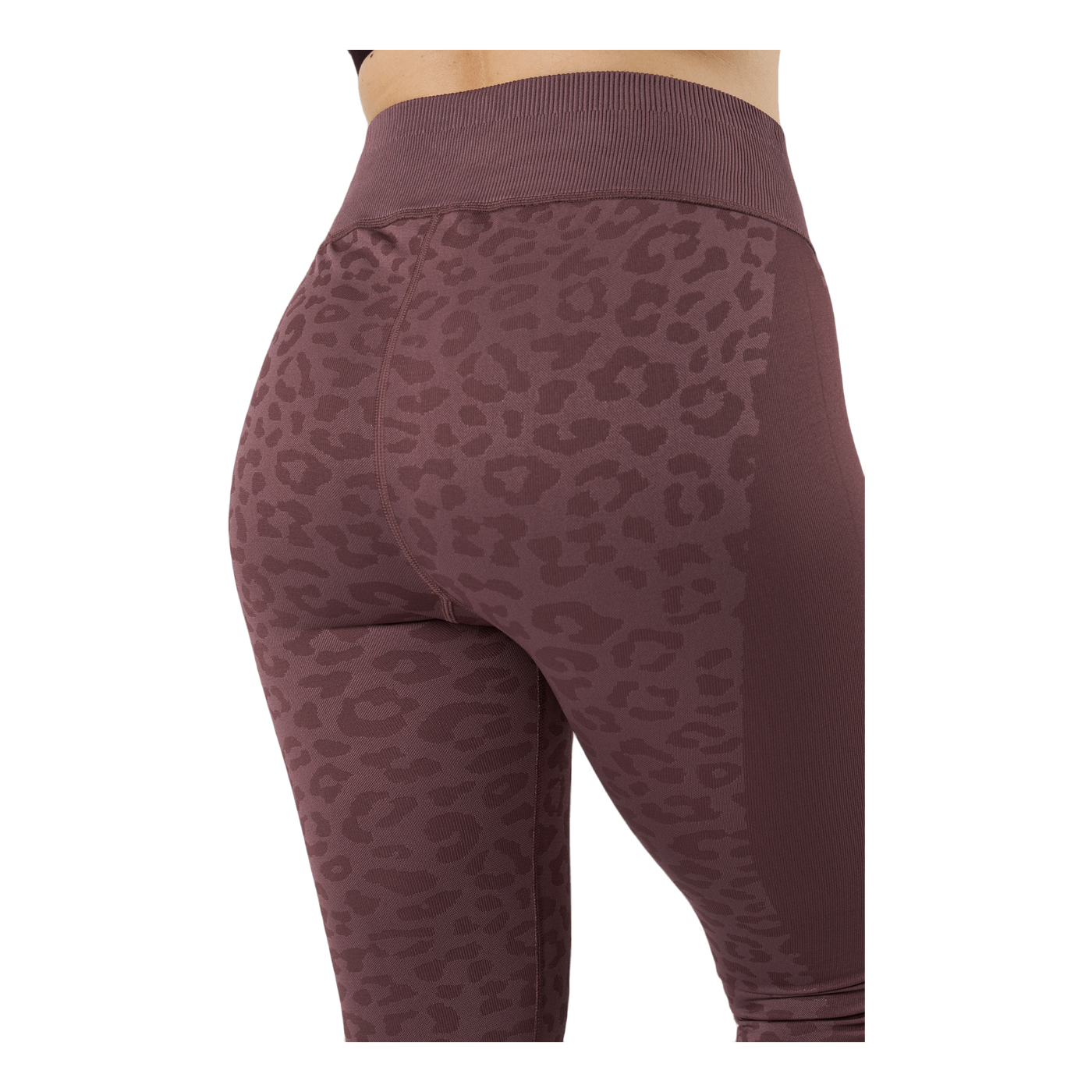 Formknit Seamless High Waist 7 Dusty Plum-leopard Print