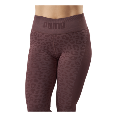 Formknit Seamless High Waist 7 Dusty Plum-leopard Print