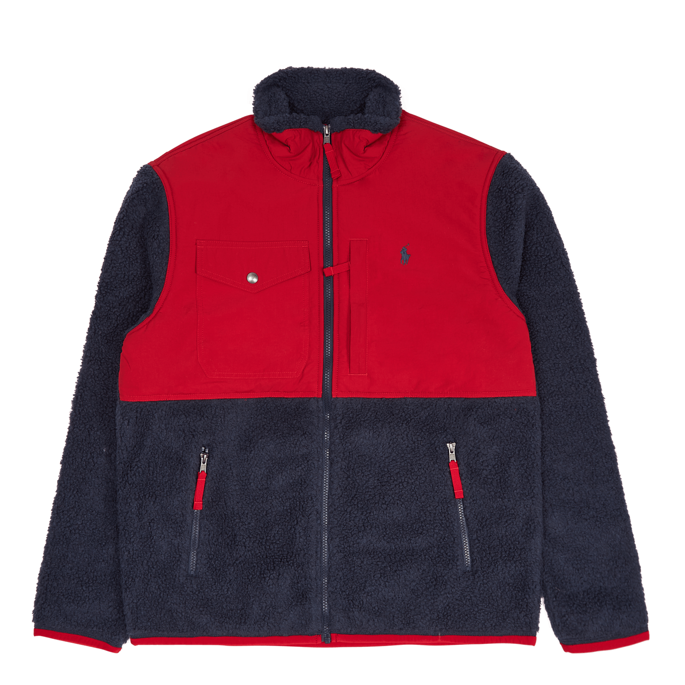 Wind-Blocking Hybrid Jacket Newport Navy/Rl 2000 Red