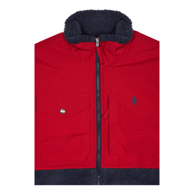 Wind-Blocking Hybrid Jacket Newport Navy/Rl 2000 Red