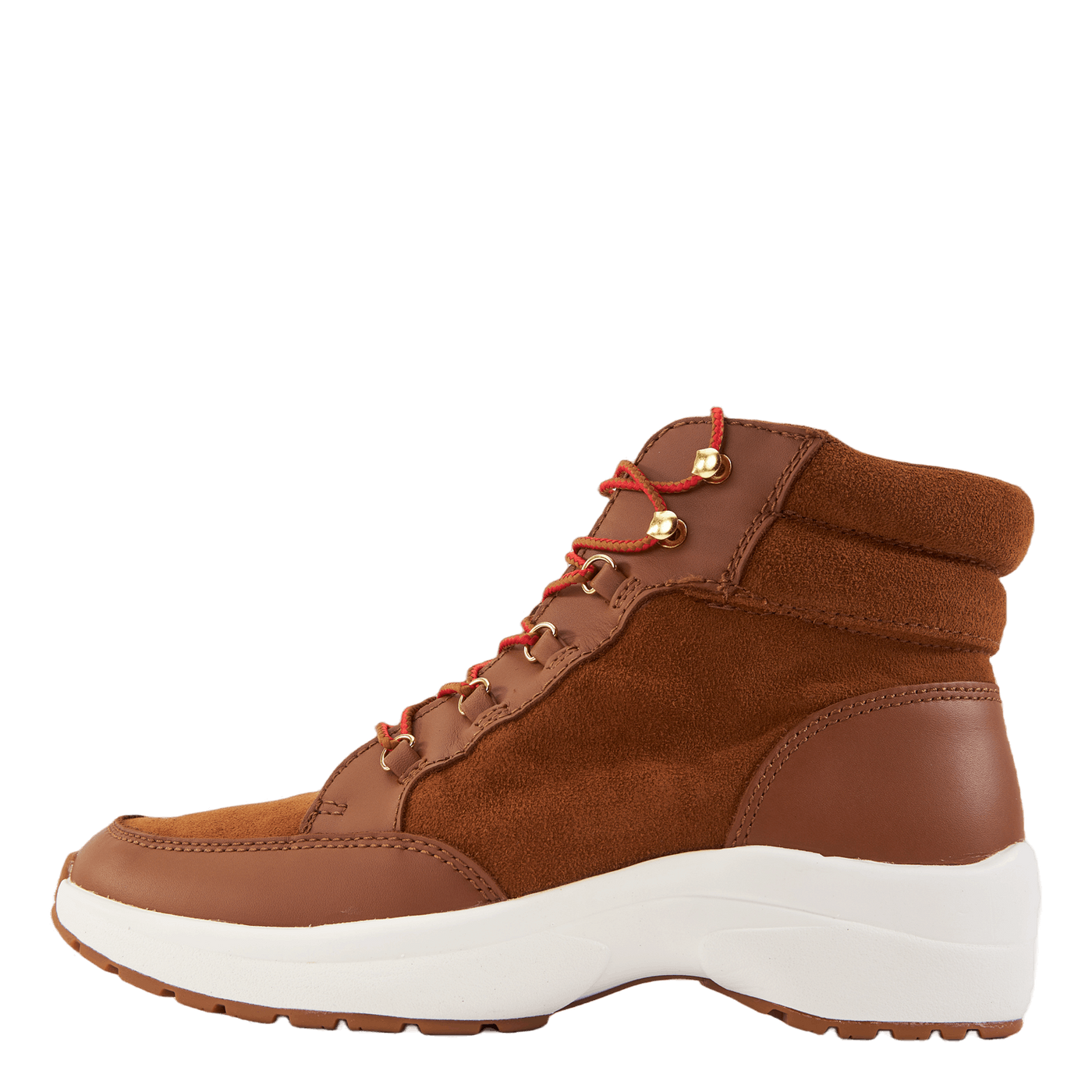 Rylee Suede & Leather High-Top Sneaker Whiskey/Deep Saddle Tan