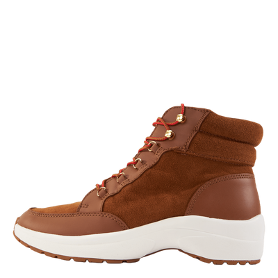 Rylee Suede & Leather High-Top Sneaker Whiskey/Deep Saddle Tan