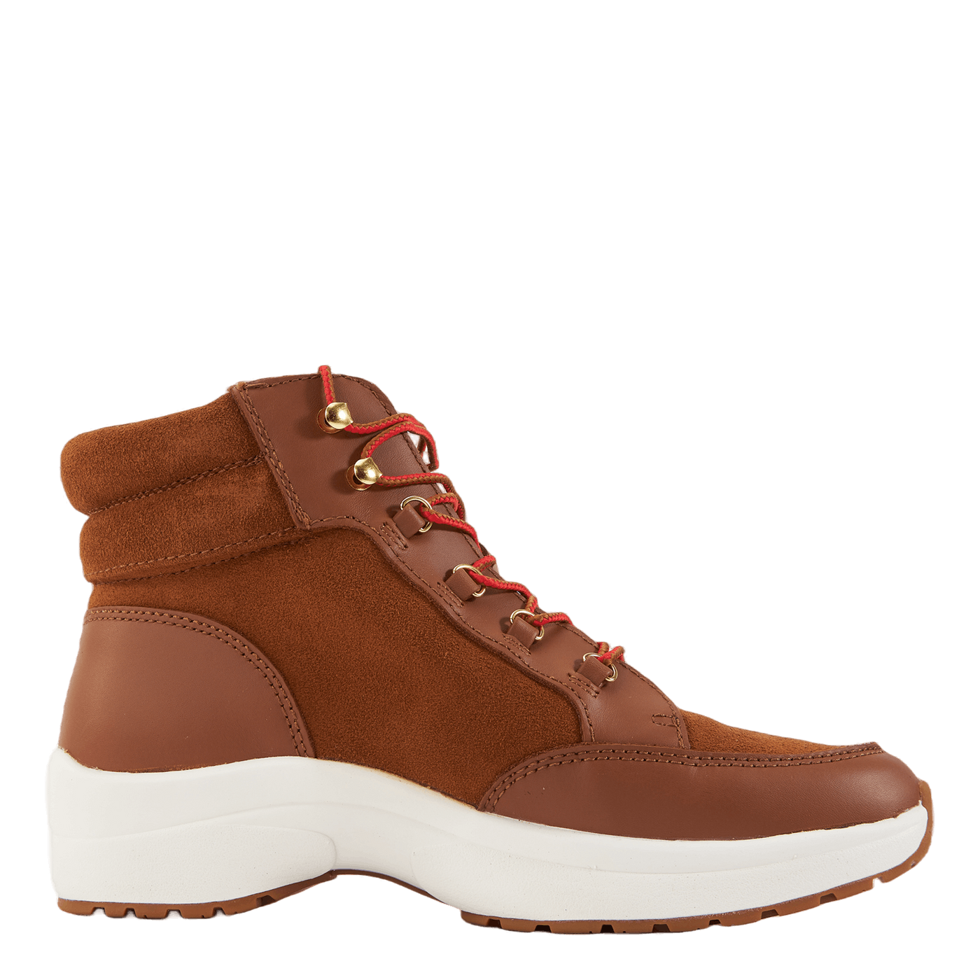 Rylee Suede & Leather High-Top Sneaker Whiskey/Deep Saddle Tan