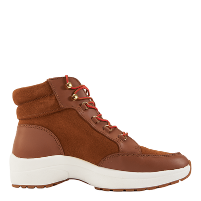 Rylee Suede & Leather High-Top Sneaker Whiskey/Deep Saddle Tan