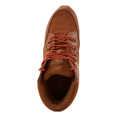 Rylee Suede & Leather High-Top Sneaker Whiskey/Deep Saddle Tan