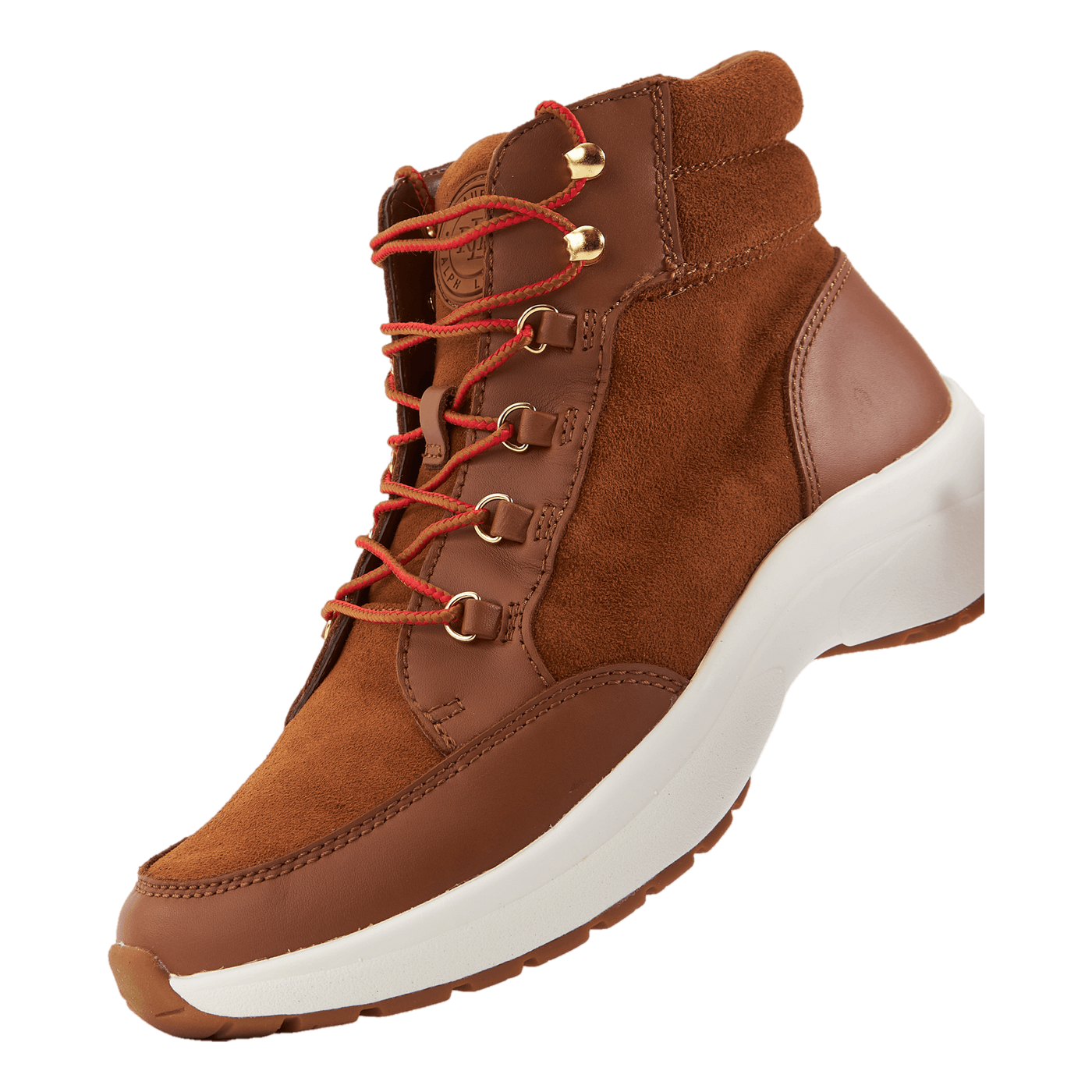 Rylee Suede & Leather High-Top Sneaker Whiskey/Deep Saddle Tan