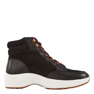 Rylee Suede & Leather High-Top Sneaker Black/Black