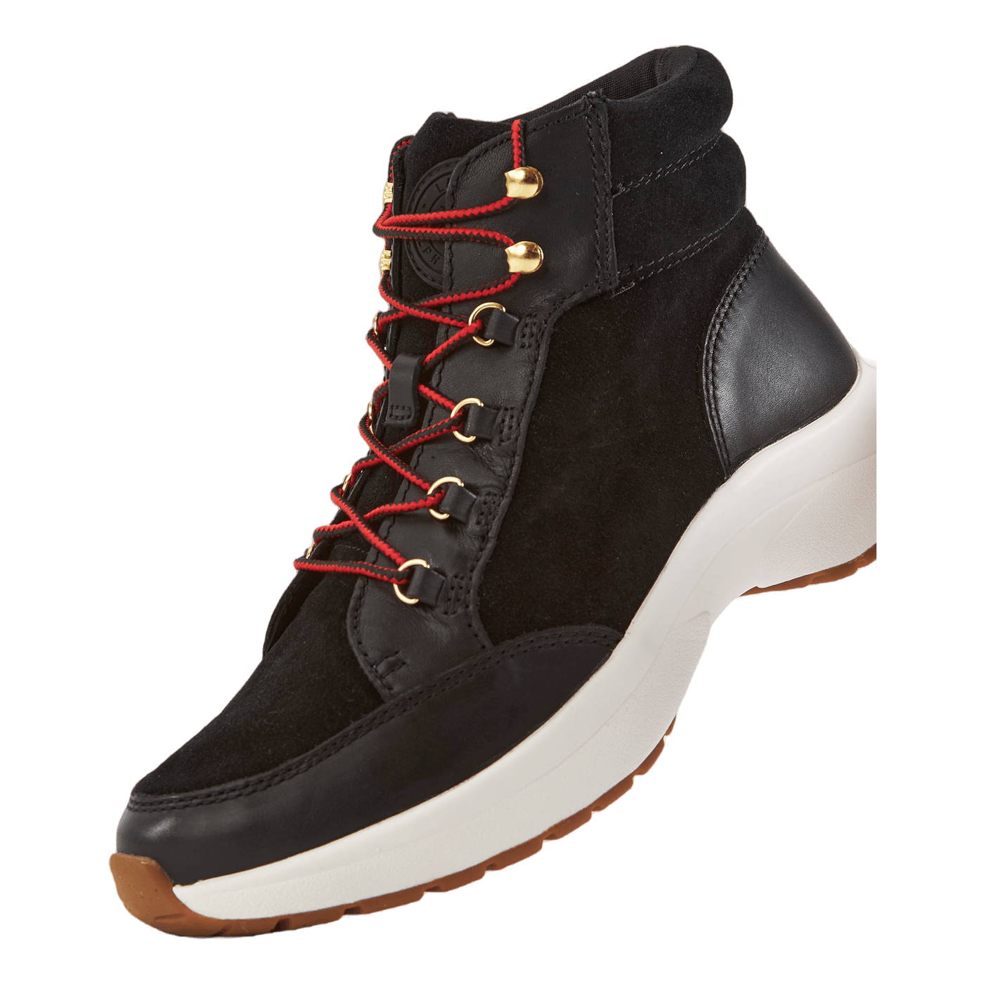 Rylee Suede & Leather High-Top Sneaker Black/Black