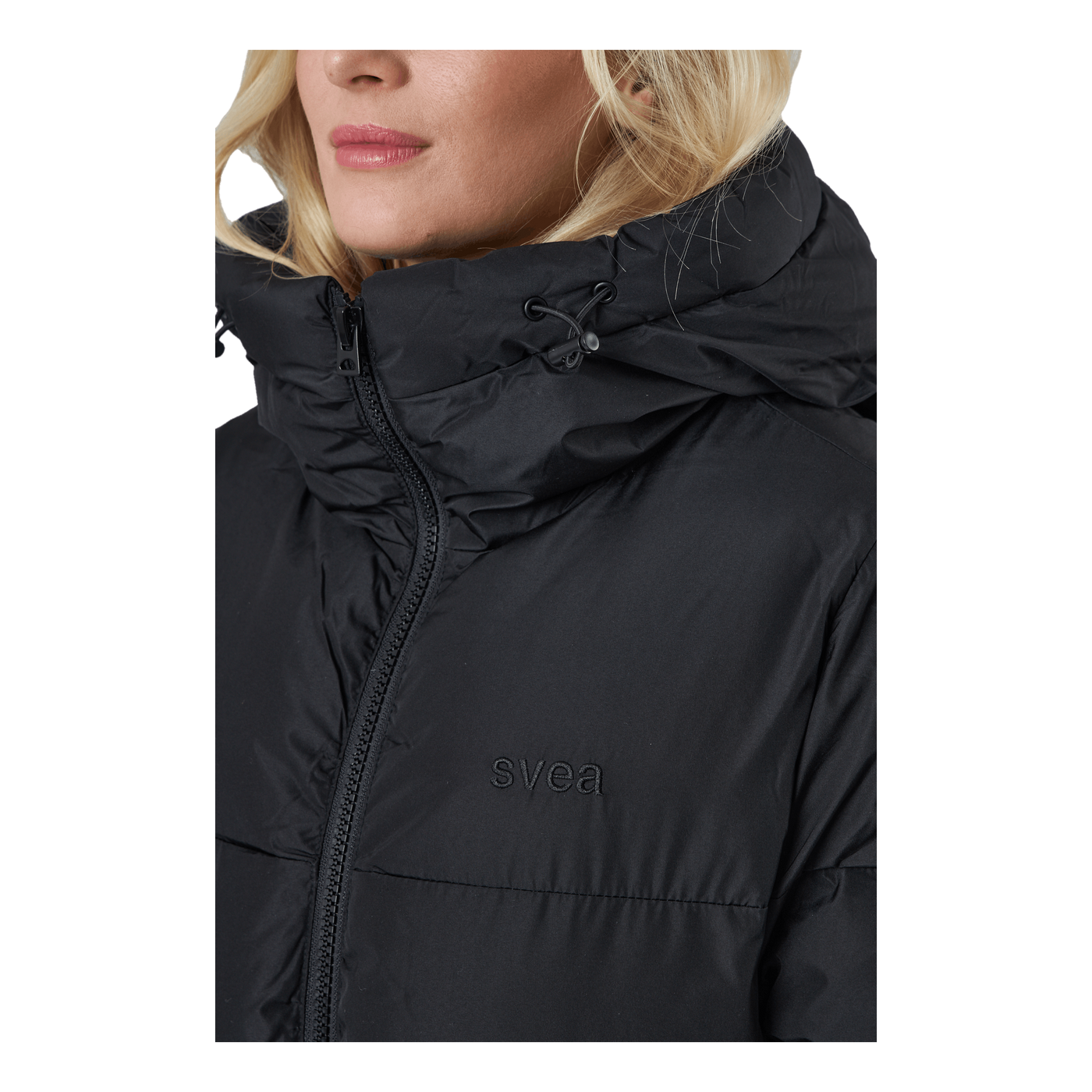 Beltet Short Padded Hood Jacke Black