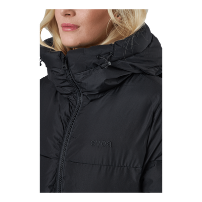 Beltet Short Padded Hood Jacke Black