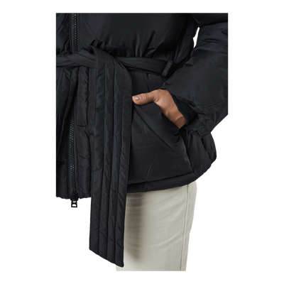 Beltet Short Padded Hood Jacke Black