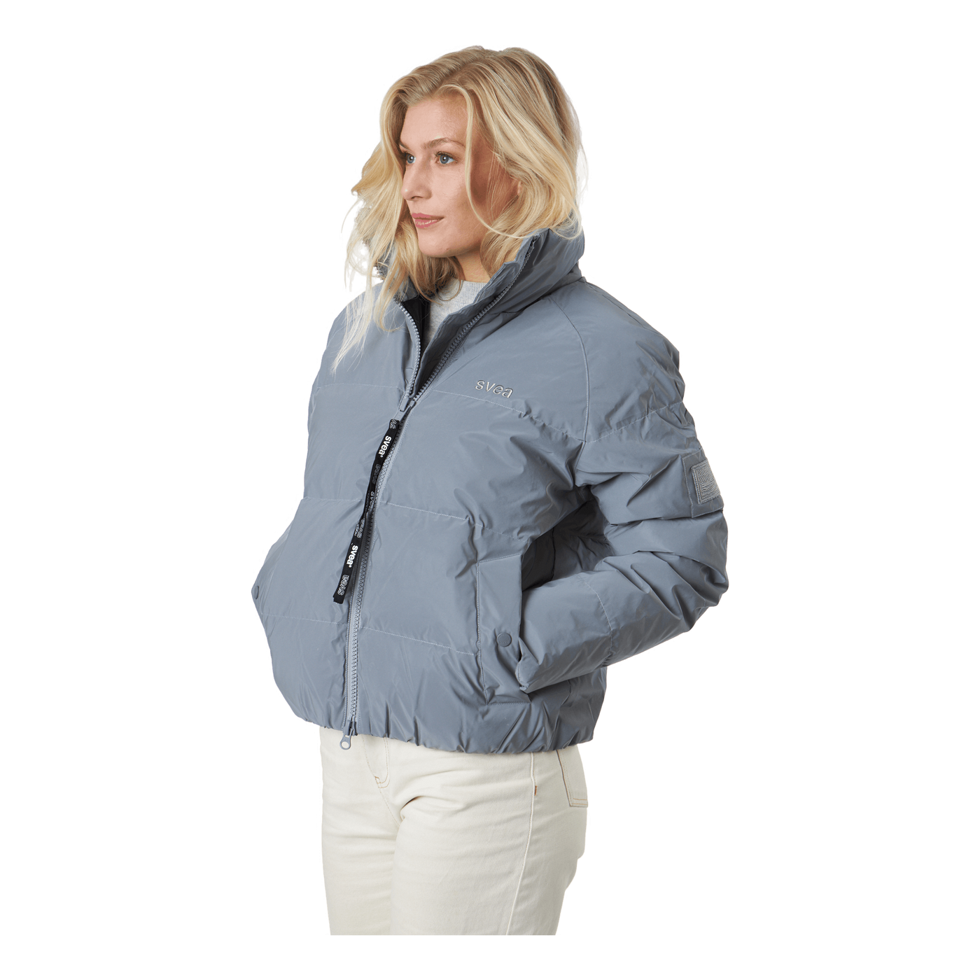 Volume Puffer Jacket Silver Reflex