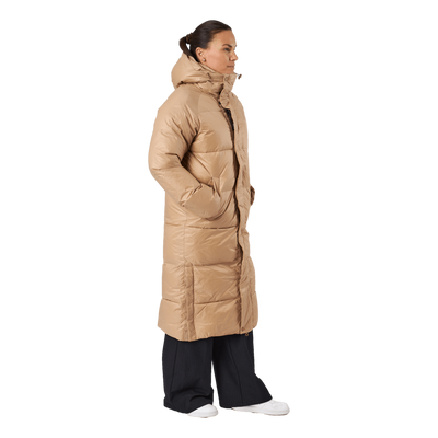 Loose Hood Coat Camel Brown