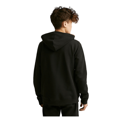 Tonal Aw Double Collar Hoodie Black