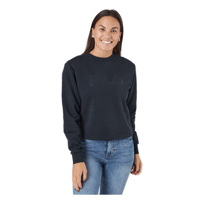 Bevaix Cropped Crew Sweat 80001 - Moonless Night