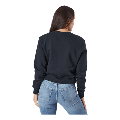 Bevaix Cropped Crew Sweat 80001 - Moonless Night