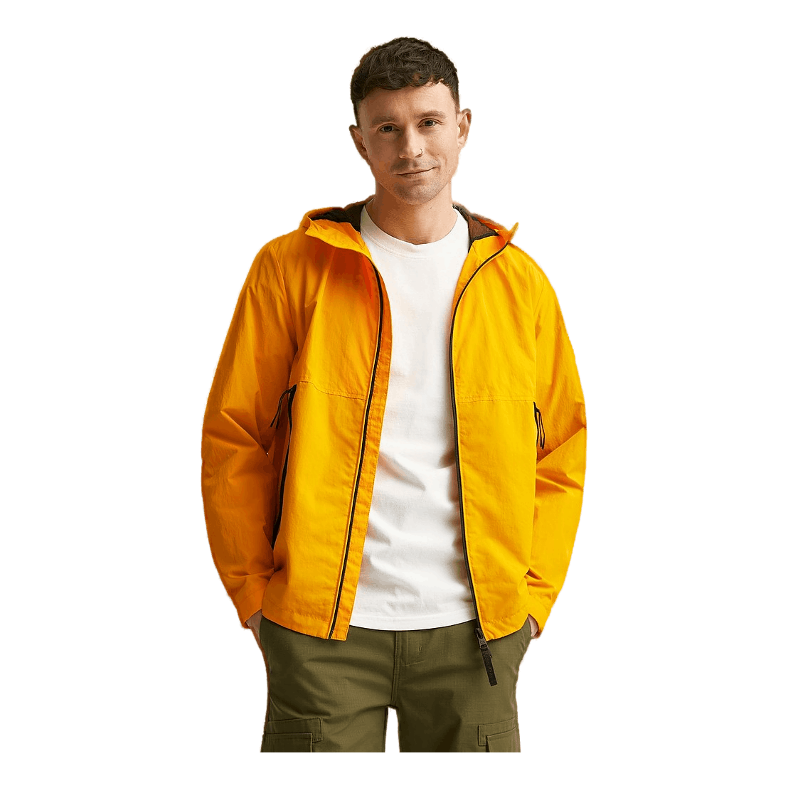 Crinkle Nylon Blouson W. Hood Flash