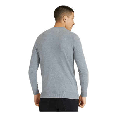 Cotton Merino V Neck Jumper Mid