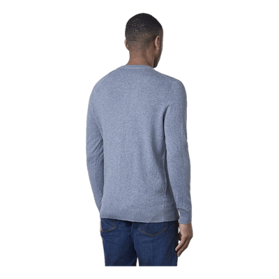 Cotton Merino V Neck Jumper Mid