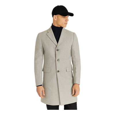 Lambton Wool Coat Light Grey