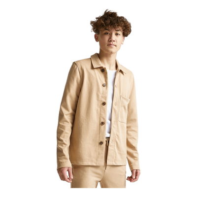 Soft Relaxed Overshirt Beige