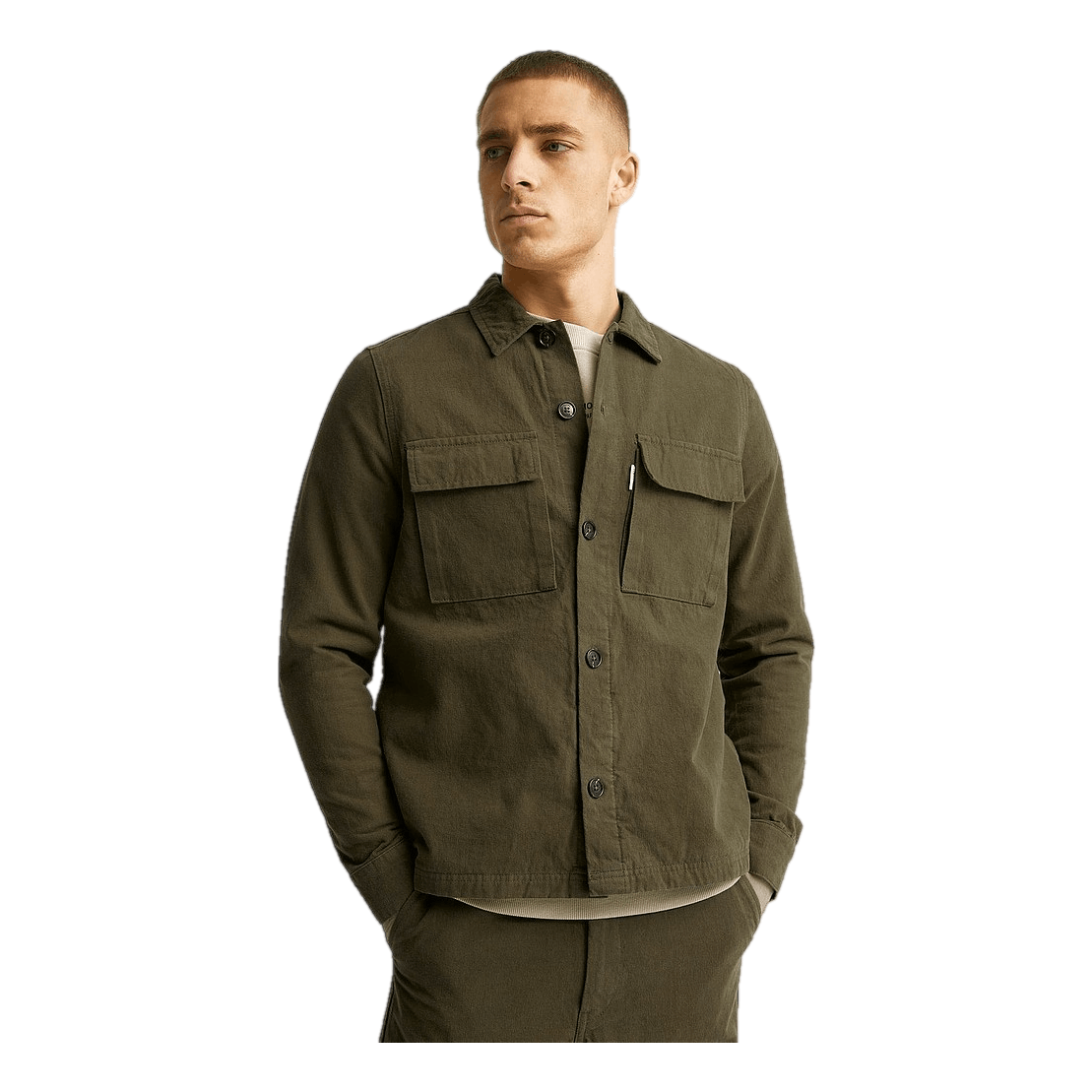 Studio Total Utility Overshirt Dk