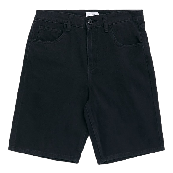 Regular Twill Shorts Black