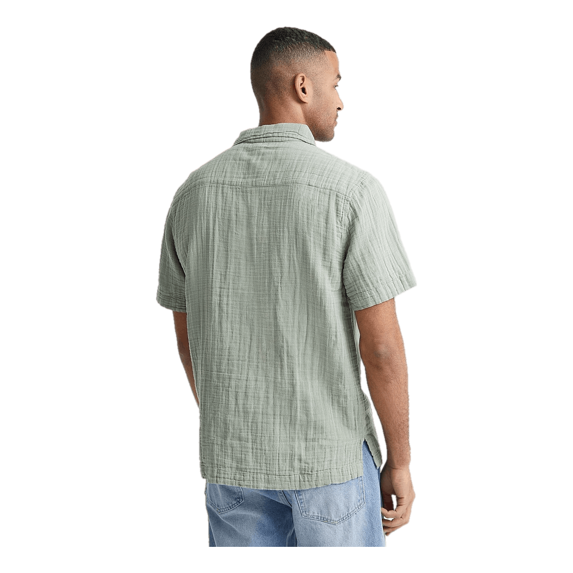 Soft Half Placket Shirt Dk Mint