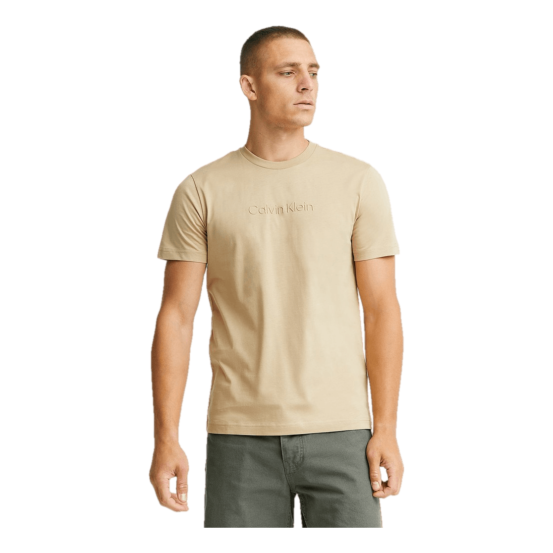 Modern Front Logo T-shirt Pf2 - Travertine