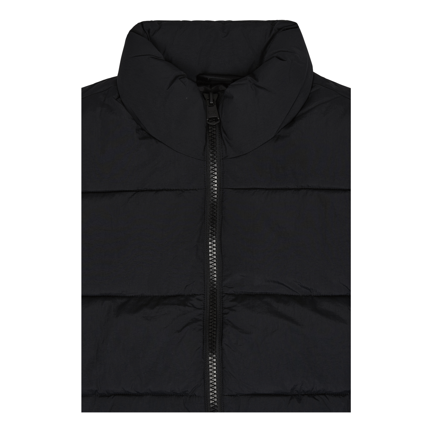 Crinkle Nylon Puffer Vest Beh