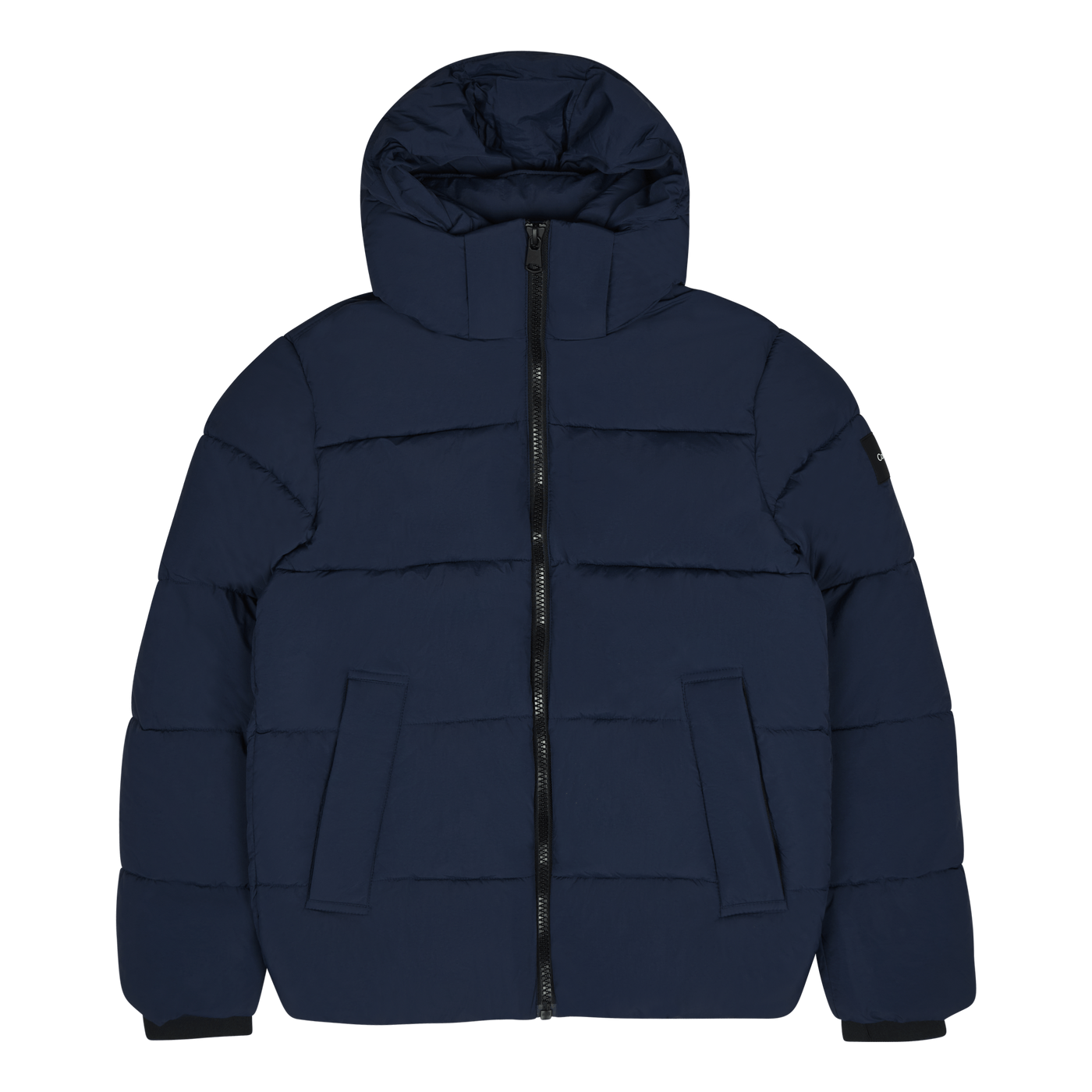 Crinkle Nylon Puffer Jacket