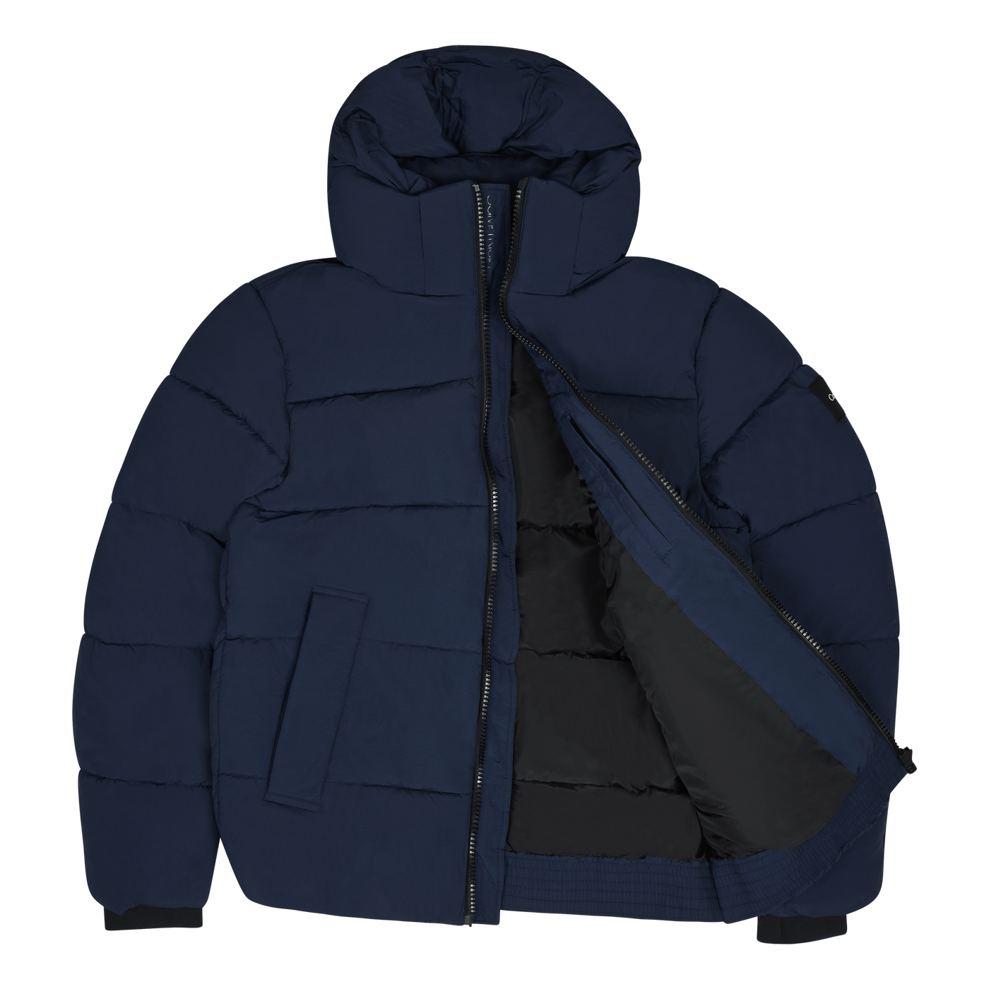 Crinkle Nylon Puffer Jacket