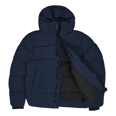 Crinkle Nylon Puffer Jacket