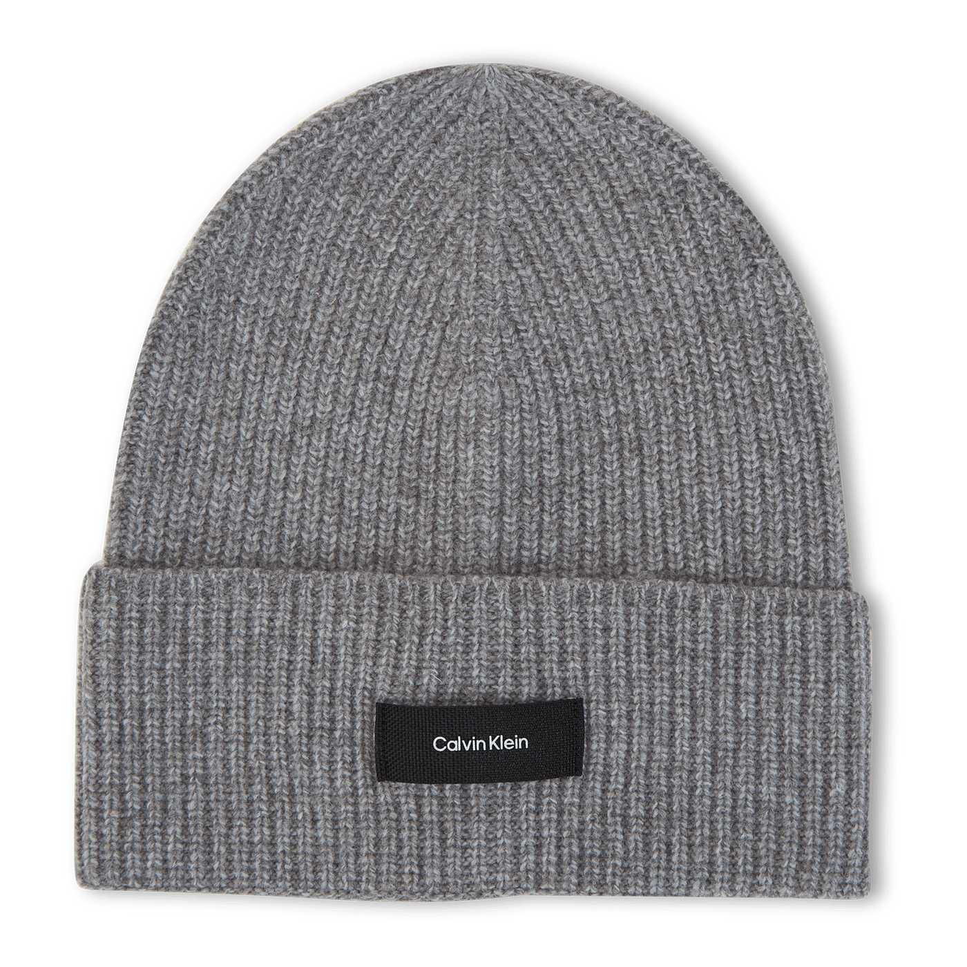 Calvin Klein Daddy Wool Rib Beanie Pta - Fog