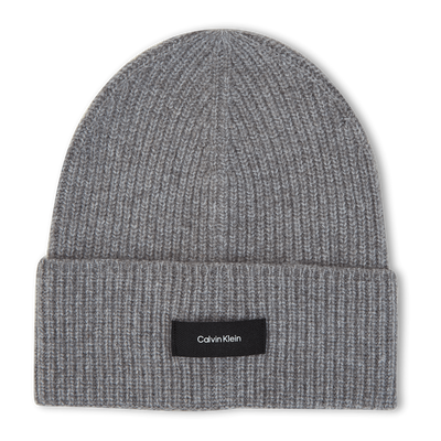 Calvin Klein Daddy Wool Rib Beanie Pta - Fog