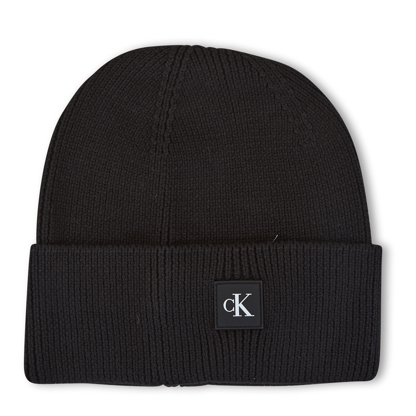 Calvin Klein Monogram Rubber Patch Beanie Bds